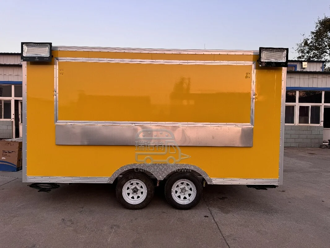 13ft op maat gemaakte fastfood-trailer te koop 1