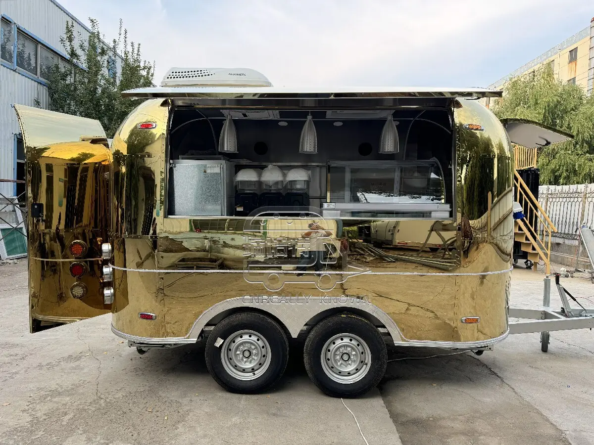 Rimorchio per alimenti mobile di piccole dimensioni a prezzo di fabbrica 3