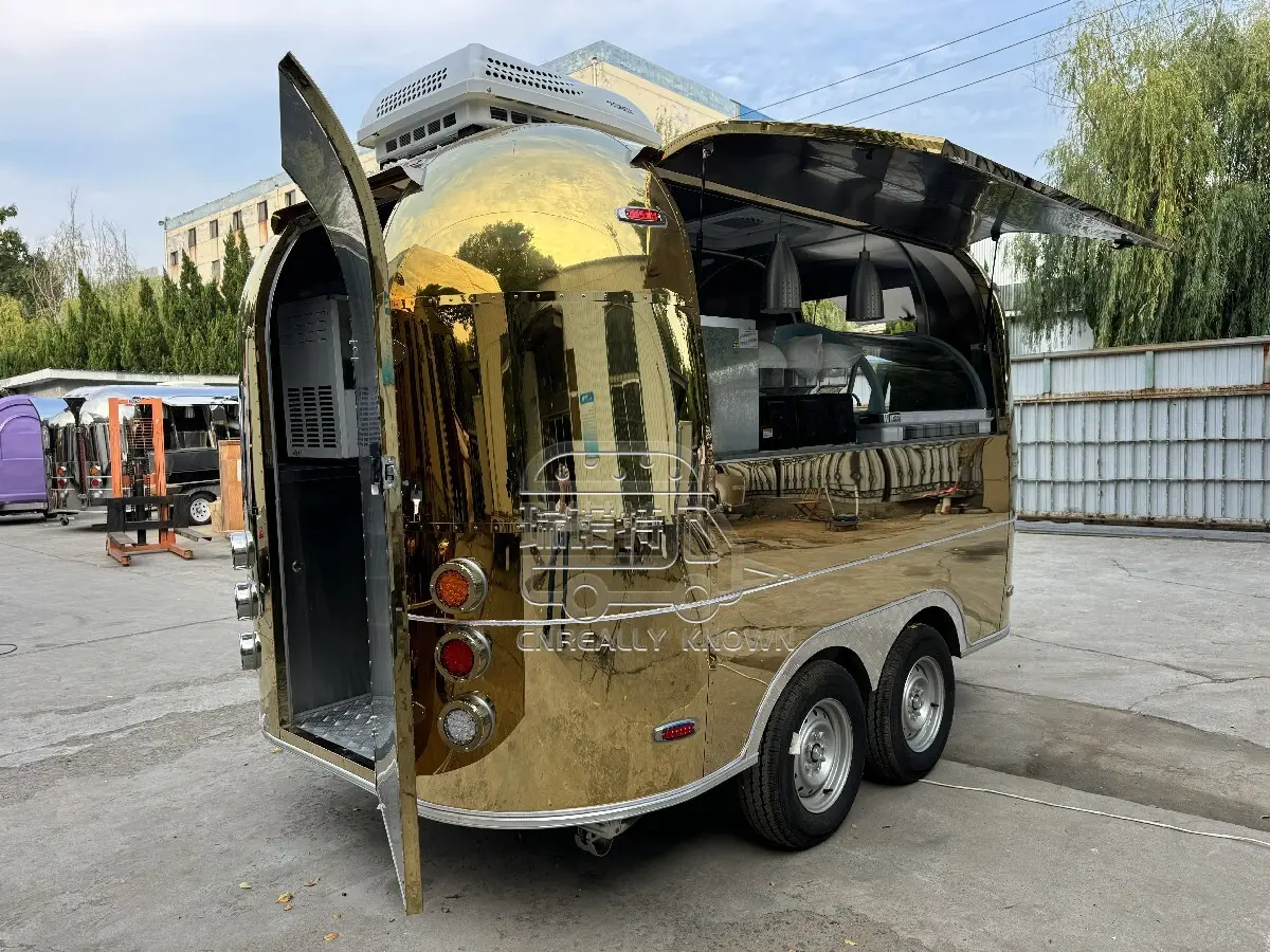 Rimorchio per alimenti mobile di piccole dimensioni a prezzo di fabbrica 4