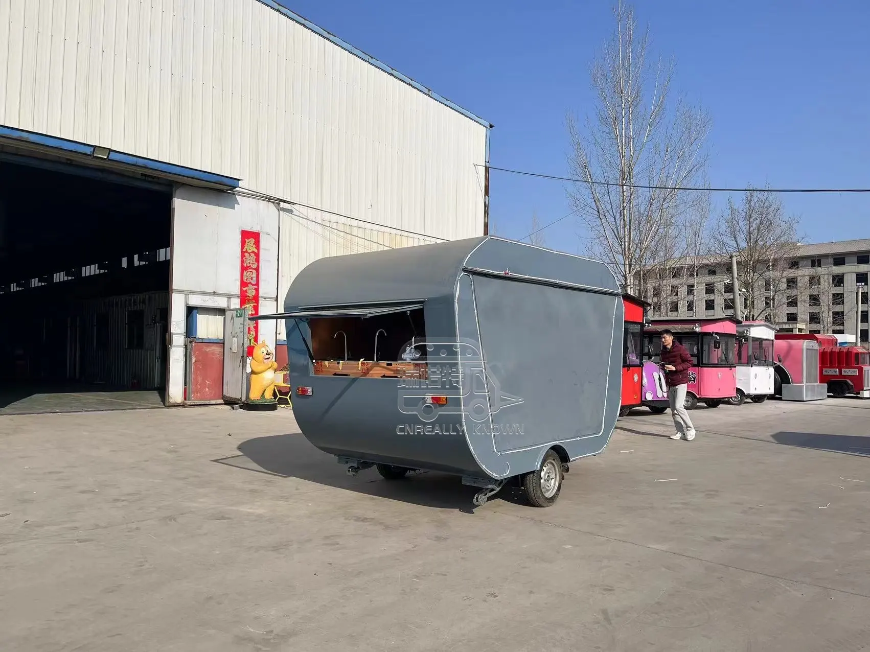 Rimorchio per alimenti attrezzato molto conosciuto in vendita dalla Cina 3