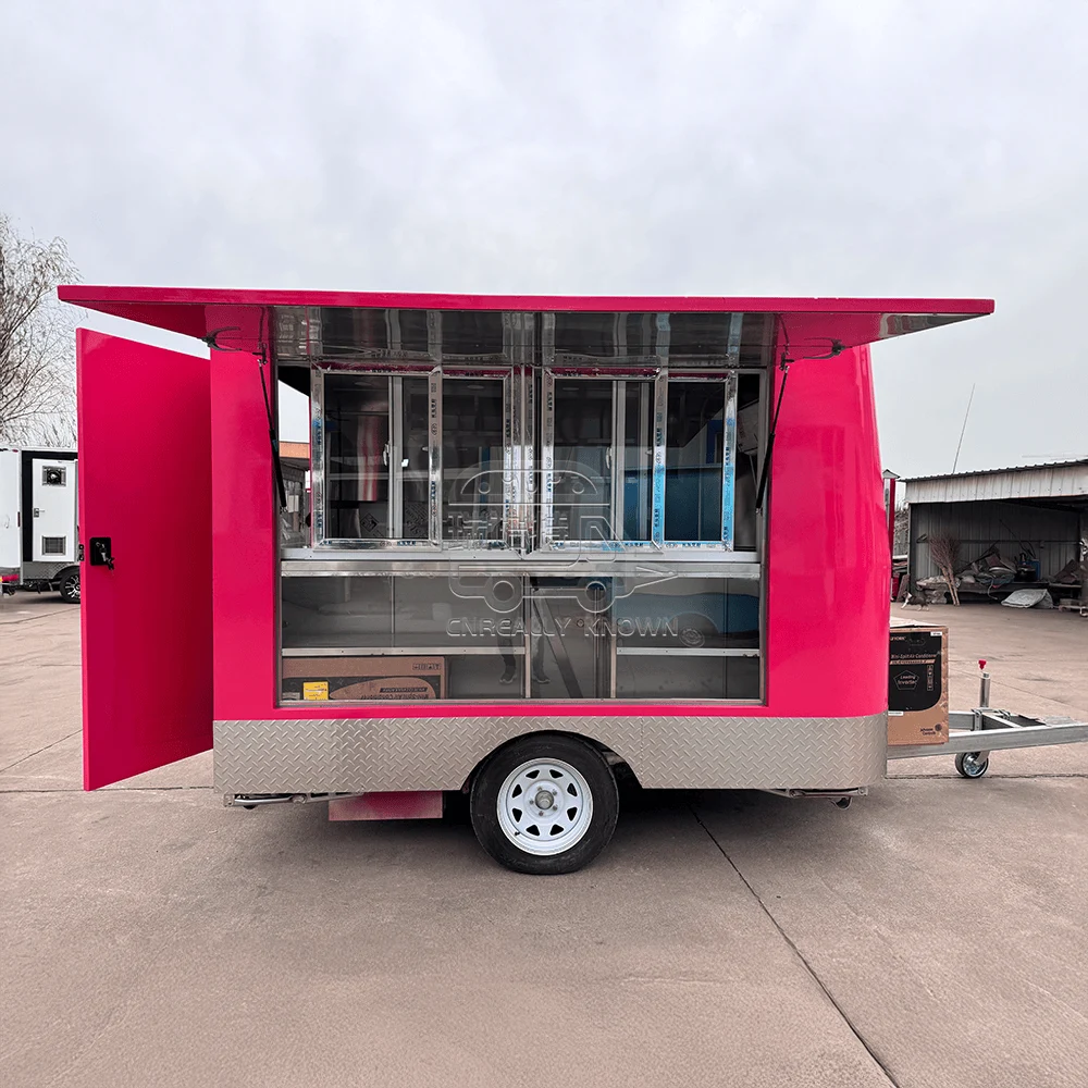 2025 NEW Design & Wholesale Price Custom Food Truck Trailer for Sale with CE/DOT Certified 1