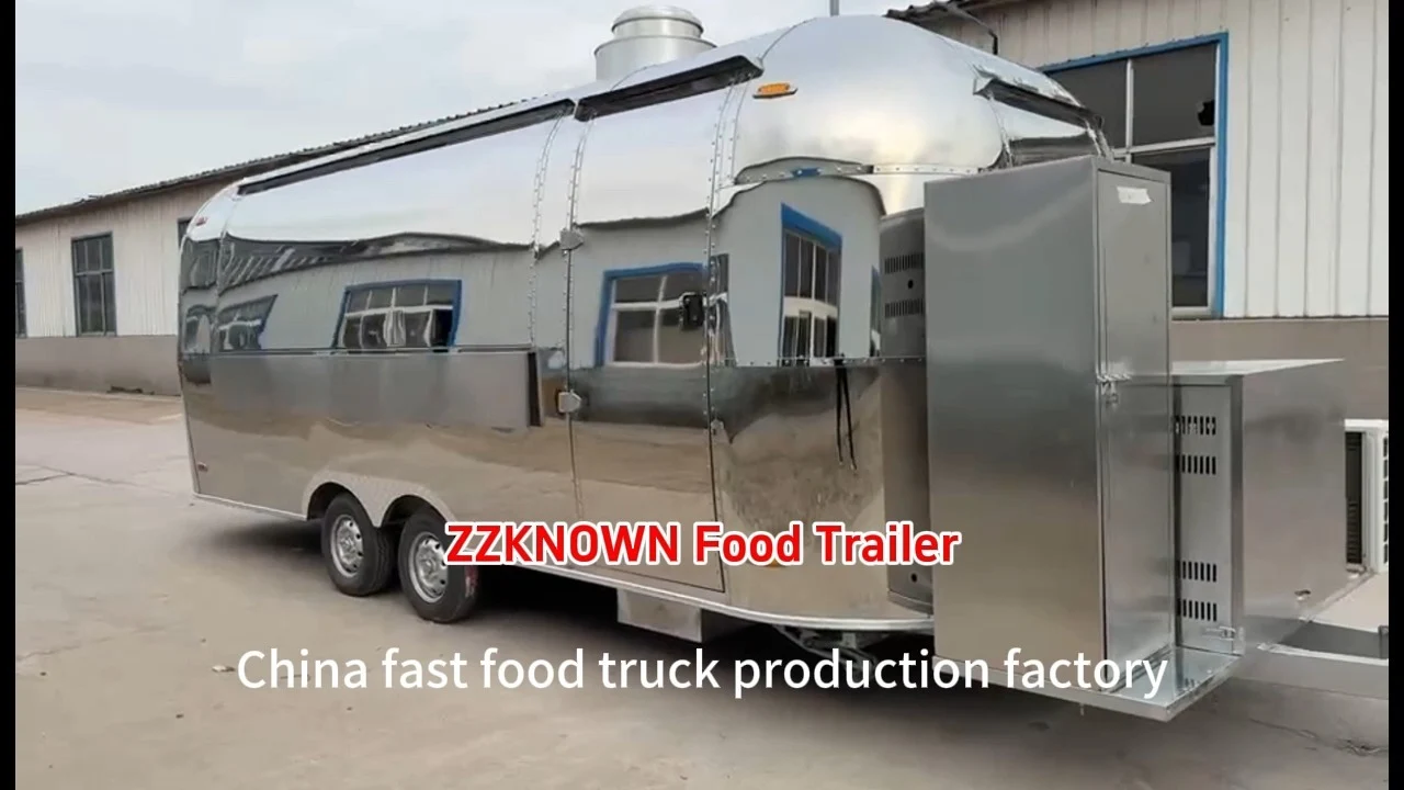 Mirror Stainless Steel Fast Food Truck | DOT/VIN Certified | Fully Customizable for U.S. Markets 1