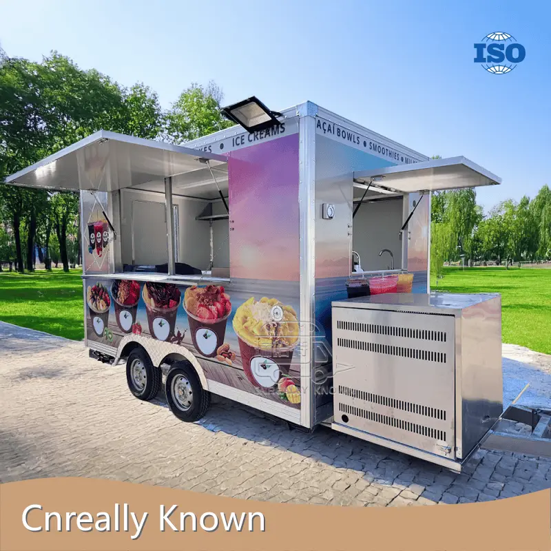 Cnreally Known White Food Trailer YES White Food Trailerwith Good Price 1