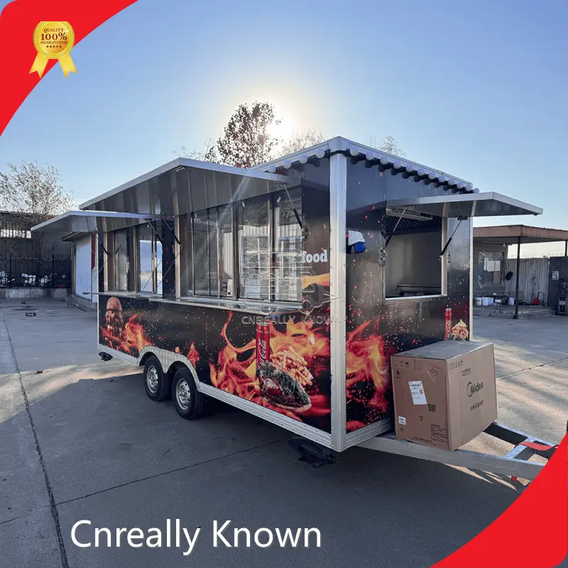 Hot Selling Single Axle Food Trailer From China 1