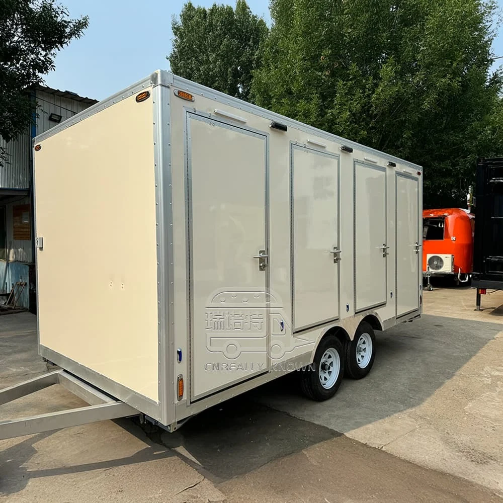 Affordable Portable Restrooms Trailer – Ideal for Large Events and Construction Sites 1