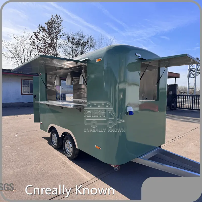 Single Axle Food Trailer YES CE /DOT/ VIN/ ISOfrom China 1