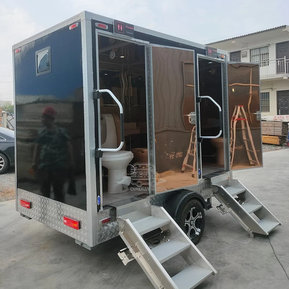 2.9M Portable Toilet Trailer | EU-Compliant Luxury Design 1