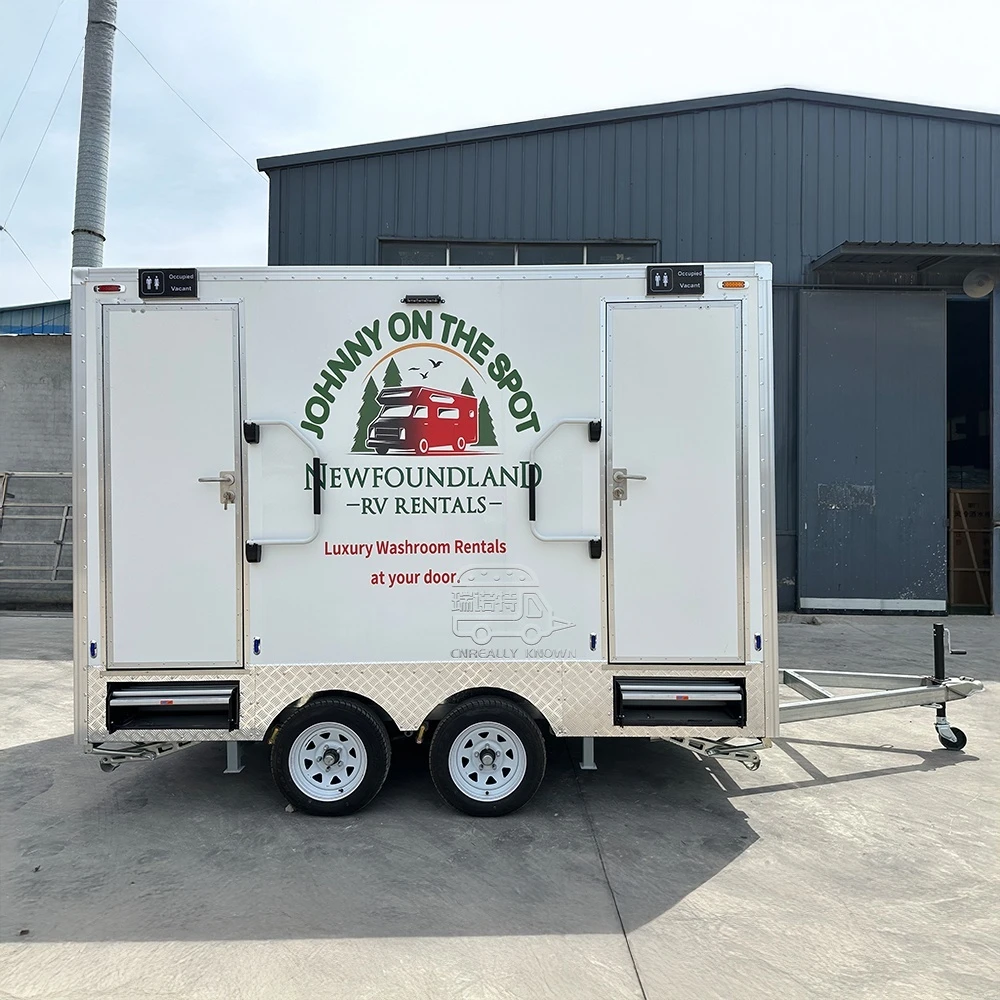 3.5m Luxury Portable Restroom & Shower Trailer | Self-Contained 1