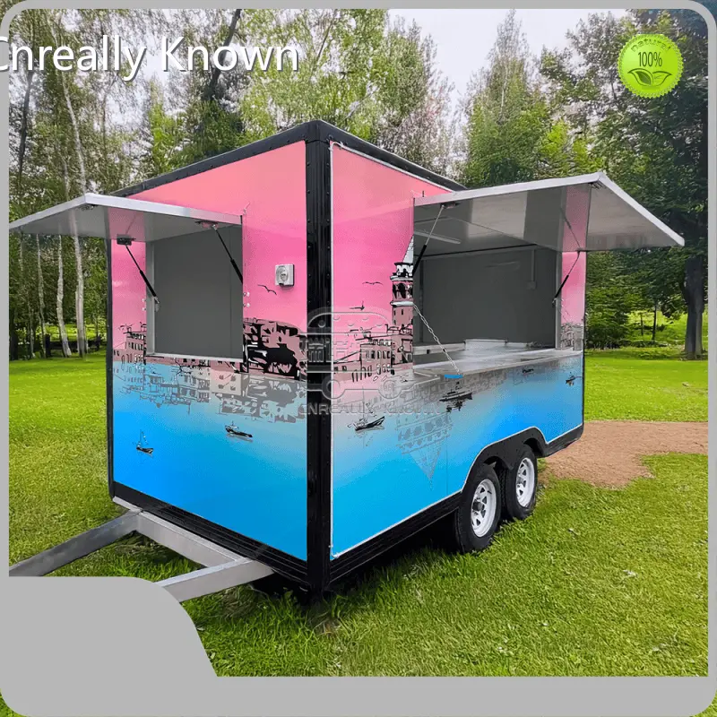 Наистина известен квадратен камион за храна CE/DOT/VIN/ISO квадратен камион за храна за продажба 1