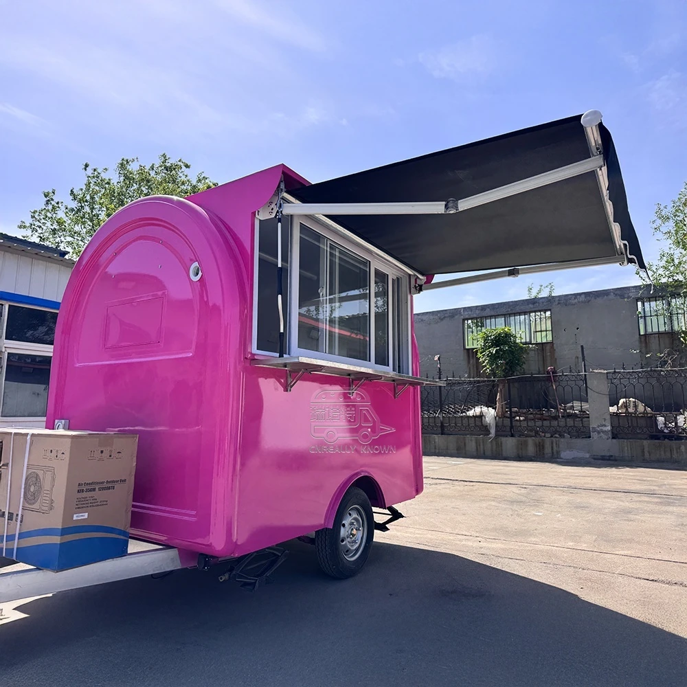 Mobile Snack Cart with Sink, AC, and Shelves – Mini Food Trailer for sale Charlotte 1