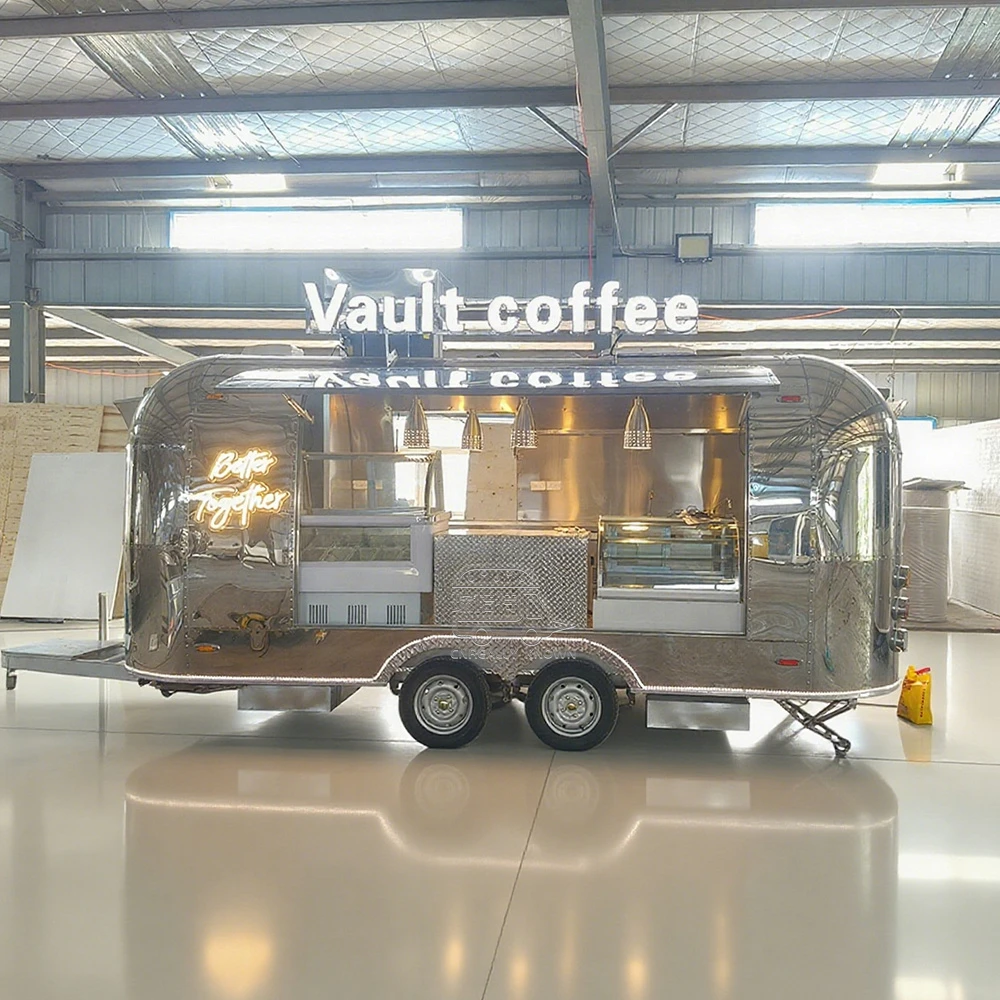 5 m Eiscreme & Kuchenanhänger | Bäckerei-Imbisswagen zu verkaufen | China Hersteller 1