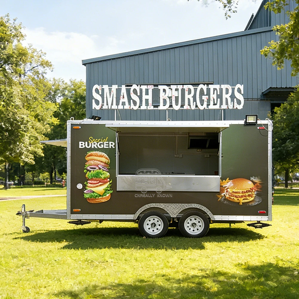 Maßgeschneiderter Burger-Food-Trailer