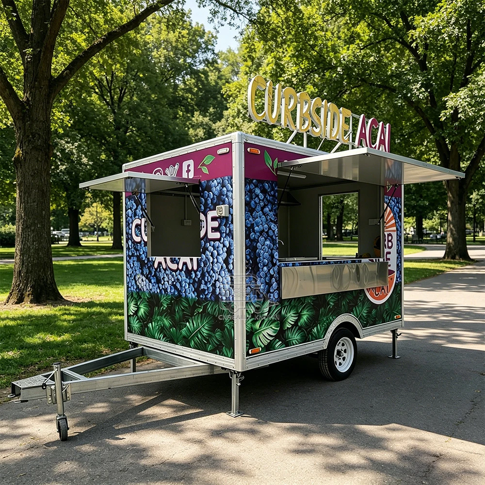3M Custom ACAI Bowls Food Trailer för Australia Market