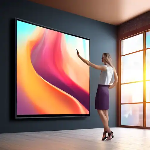 Pantalla táctil interactiva: resolución Ultra HD 1
