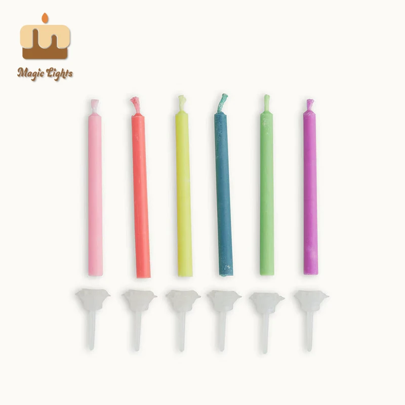 2 Magic Lights에 의한 다색 불꽃 생일 캔들 12ct 1
