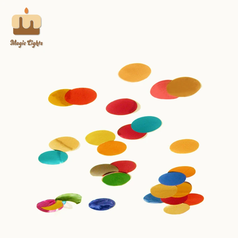 8 pezzi Cannoni colorati di popper per coriandoli da pellicola per forniture per feste da luci magiche 1