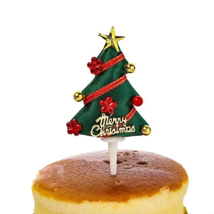 Non Edible Non-Woven Christmas Cake Topper Decorations Bulk 1