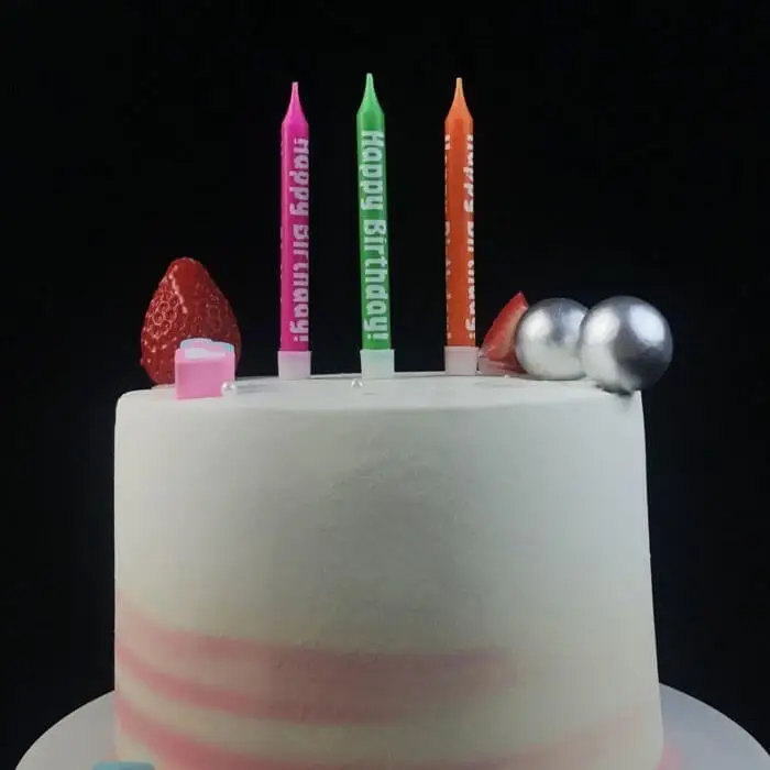 Special Personalized Happy Birthday Letter Print Candle Gift 1