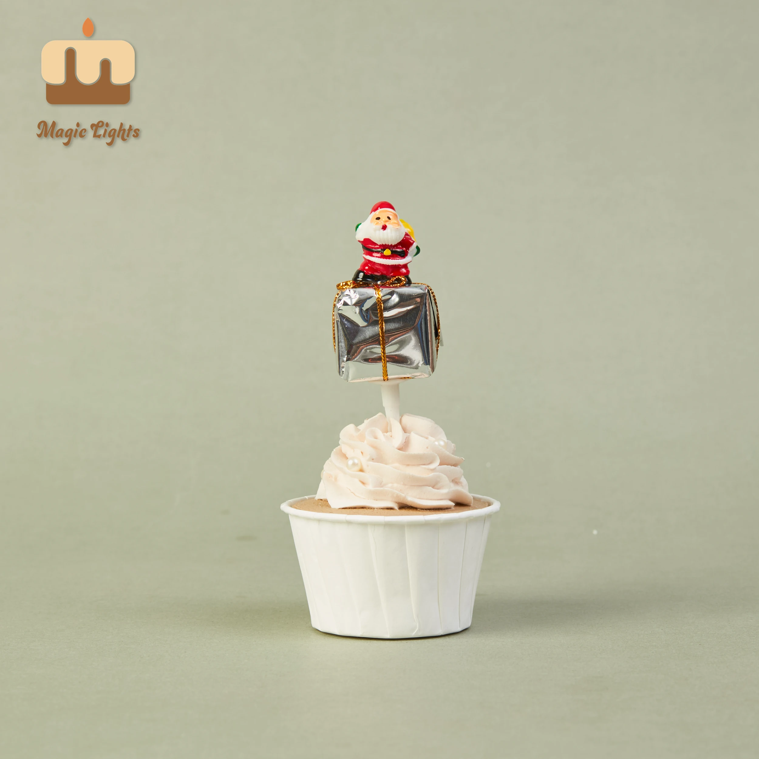 Christmas Père Noël et décorations de topper à gâteau coloré de Noël 1