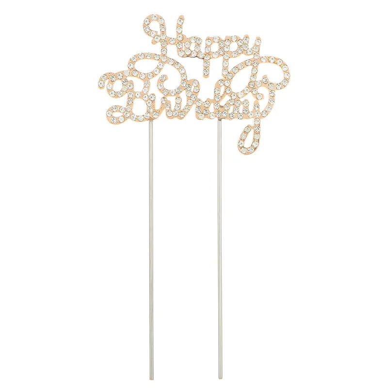 Magic Lights Happy Birthday Metal Cake Topper 1