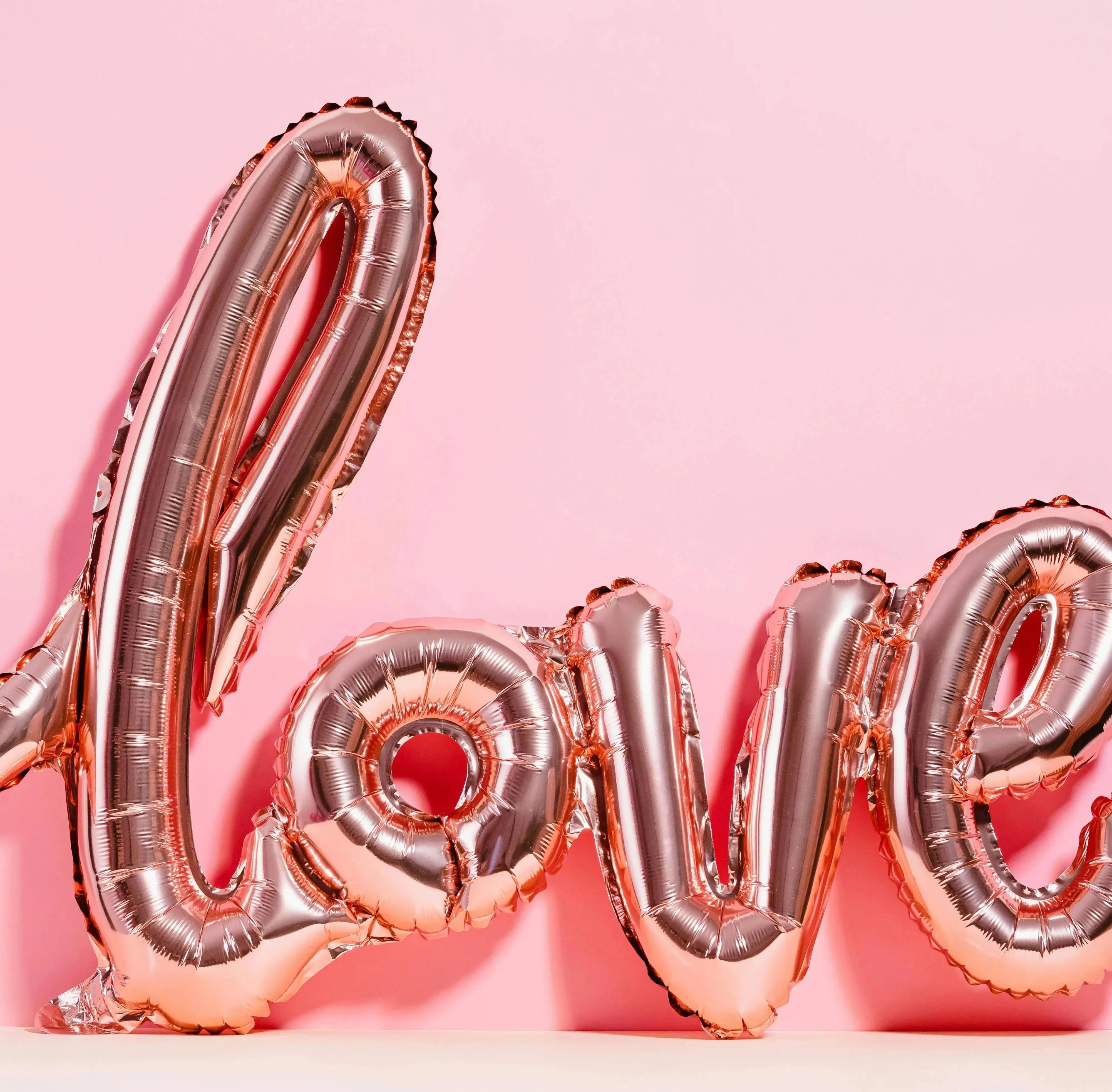 Luzes mágicas Balão de amor de ouro rosa para o Dia dos Namorados e aniversário de casamento 1