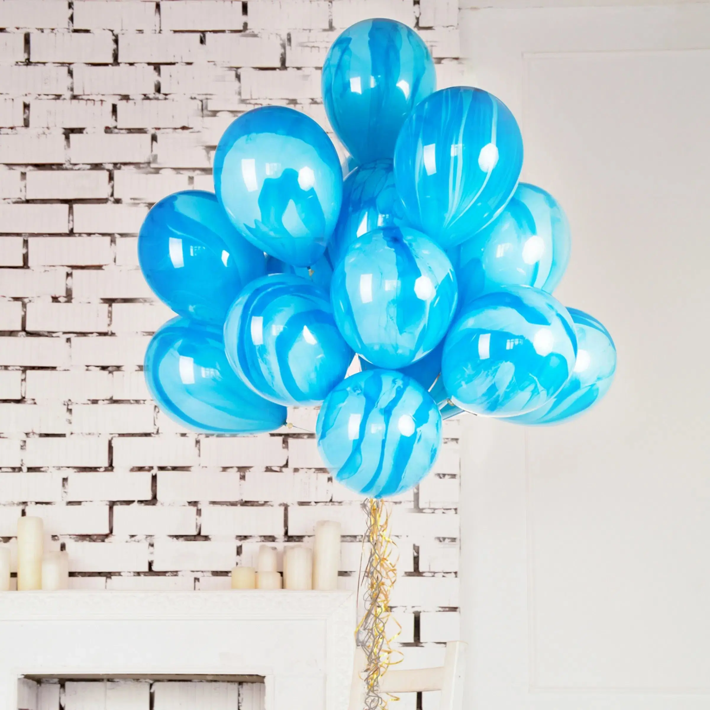 Luci magiche blu palloncini tinte per le forniture per feste di compleanno 1