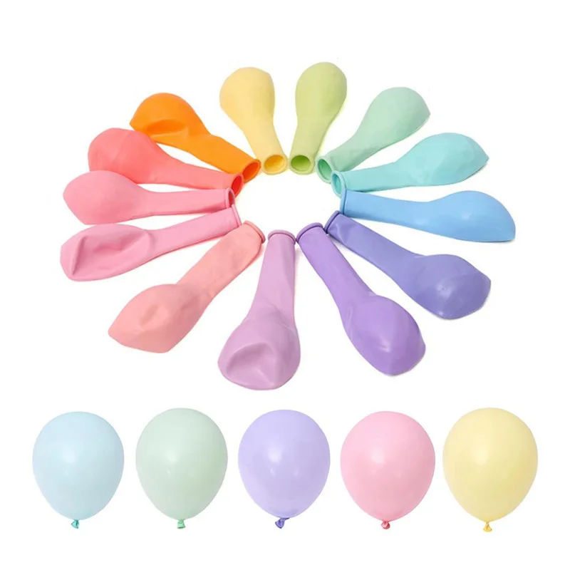Magic Lights Macaron Plain Latex Balloon for Birthday Wedding Party 1