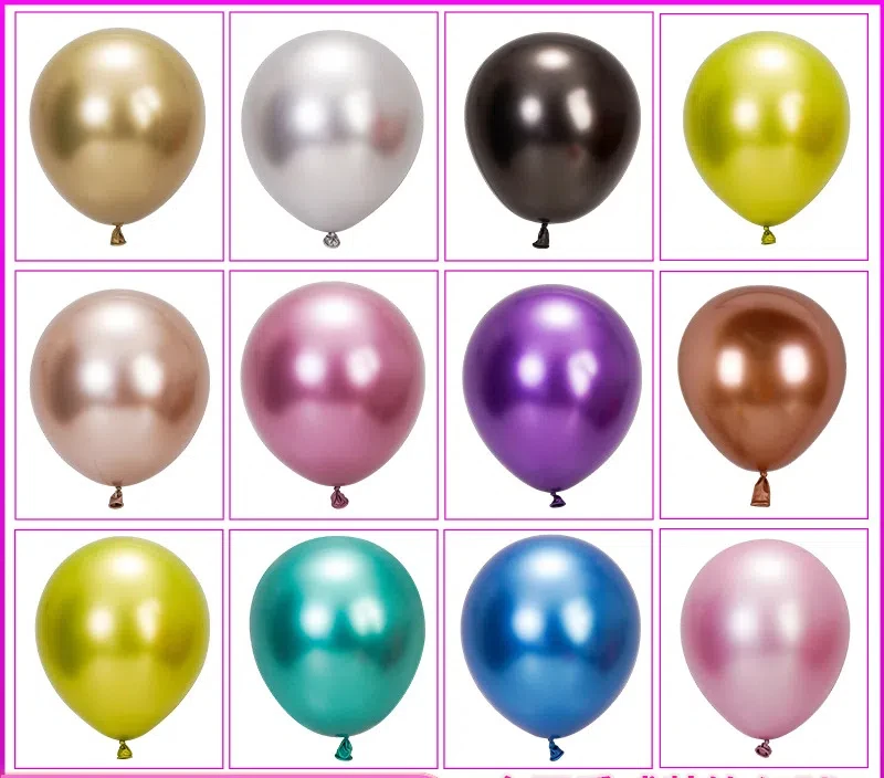 Luci magiche metalliche colorate palloncini in lattice per festa di compleanno, matrimonio, anniversario e decorazioni per la celebrazione 1