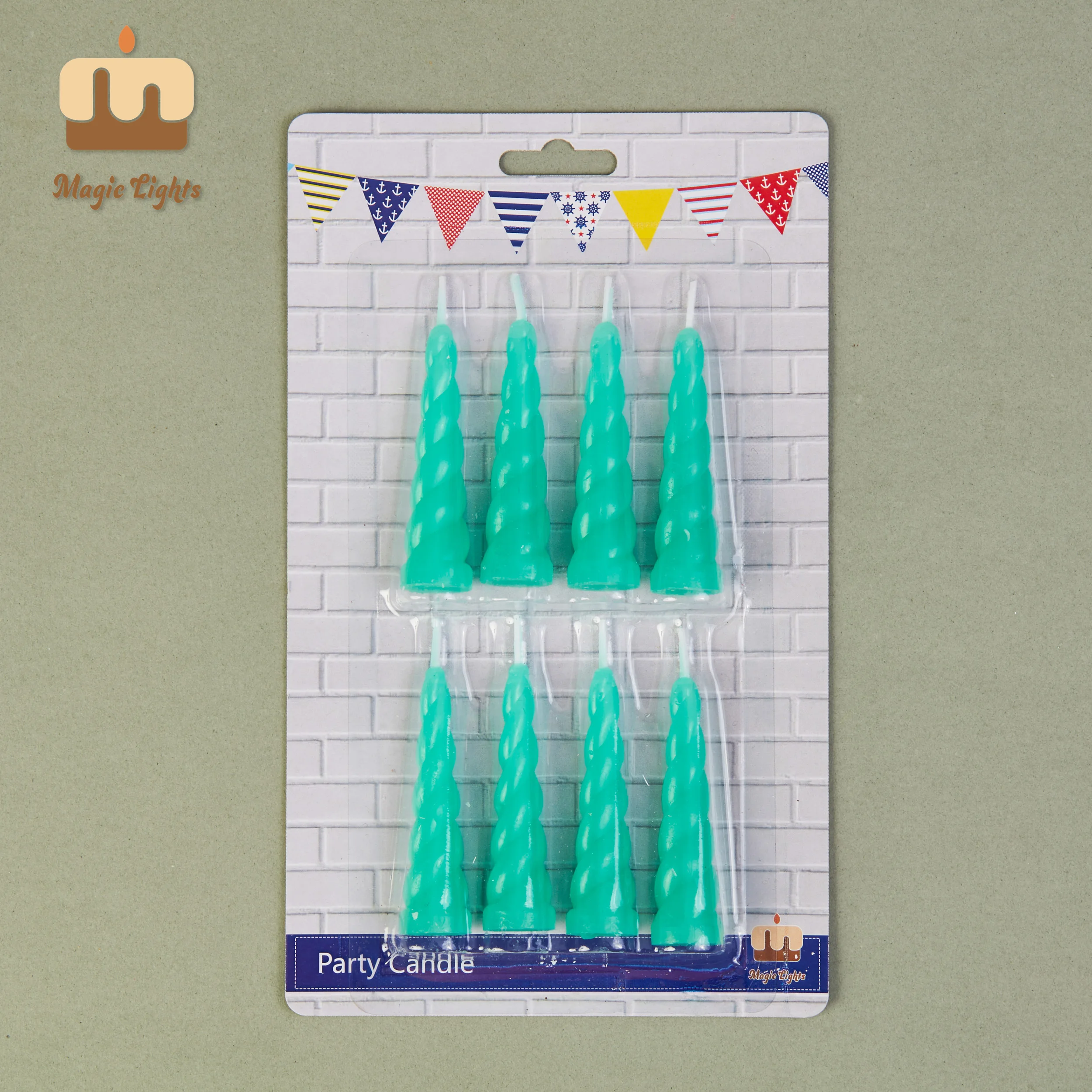 Magic Lights Green Green Unicorn Cougies 8pcs pour la fête d'anniversaire des garçons 1