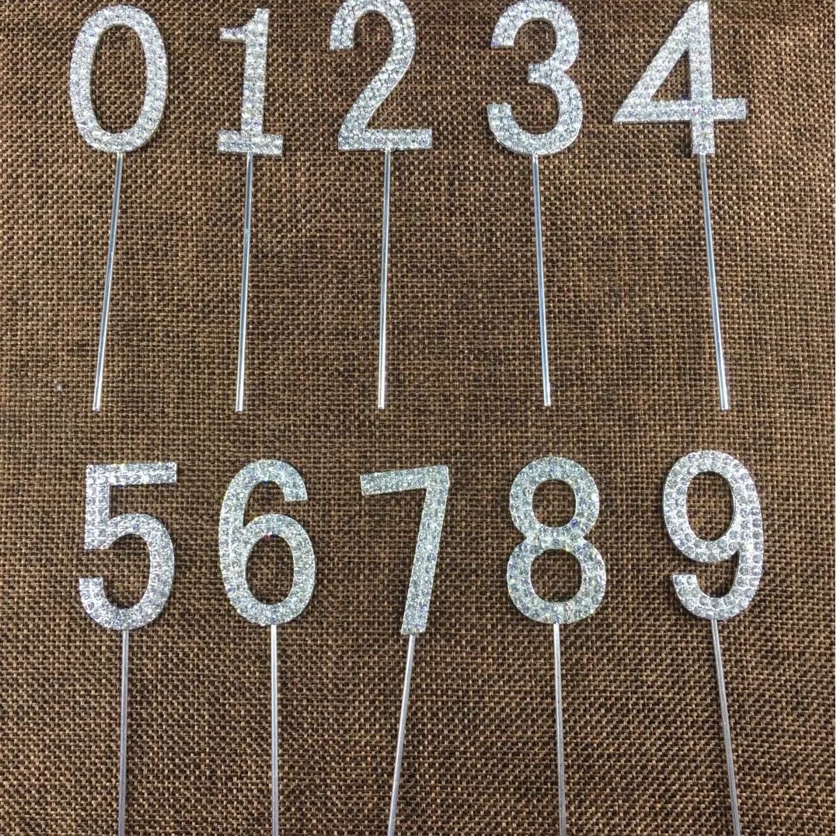 Magic Lights 0-9 Numbers Metal Cake Topper Picks 1