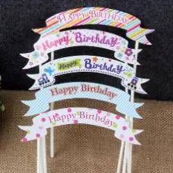 Luci magiche colorate buon compleanno arcobaleno torta torta topper picks 1