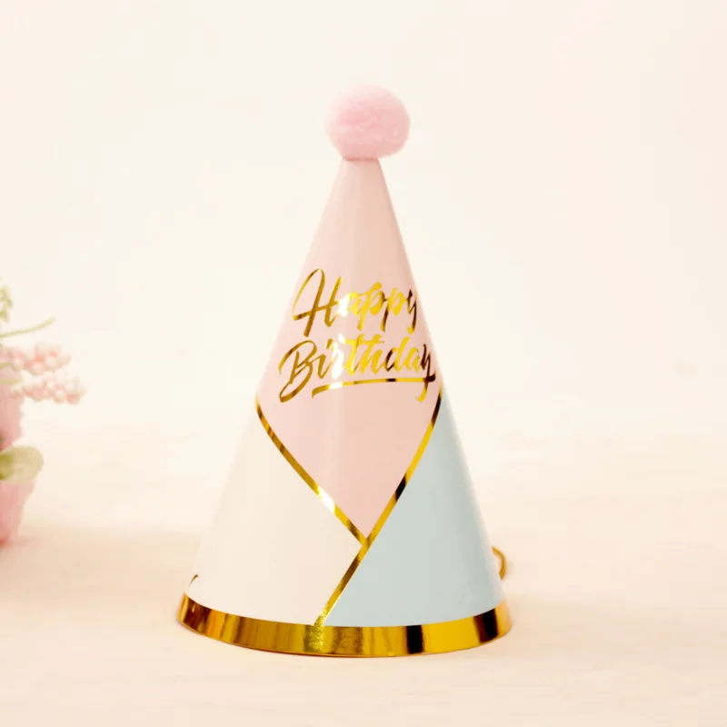 Magic Lights Colorful Cone Birthday Party Hats for Kids & Adults Baby Shower Bridal Shower Decorations 1