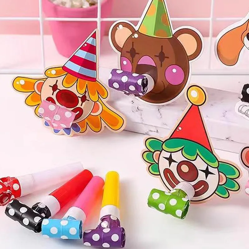 Luci magiche 10 PC Funny Cartoon Clown Noise Makers Feste per bambini feste di compleanno Capodanno 1