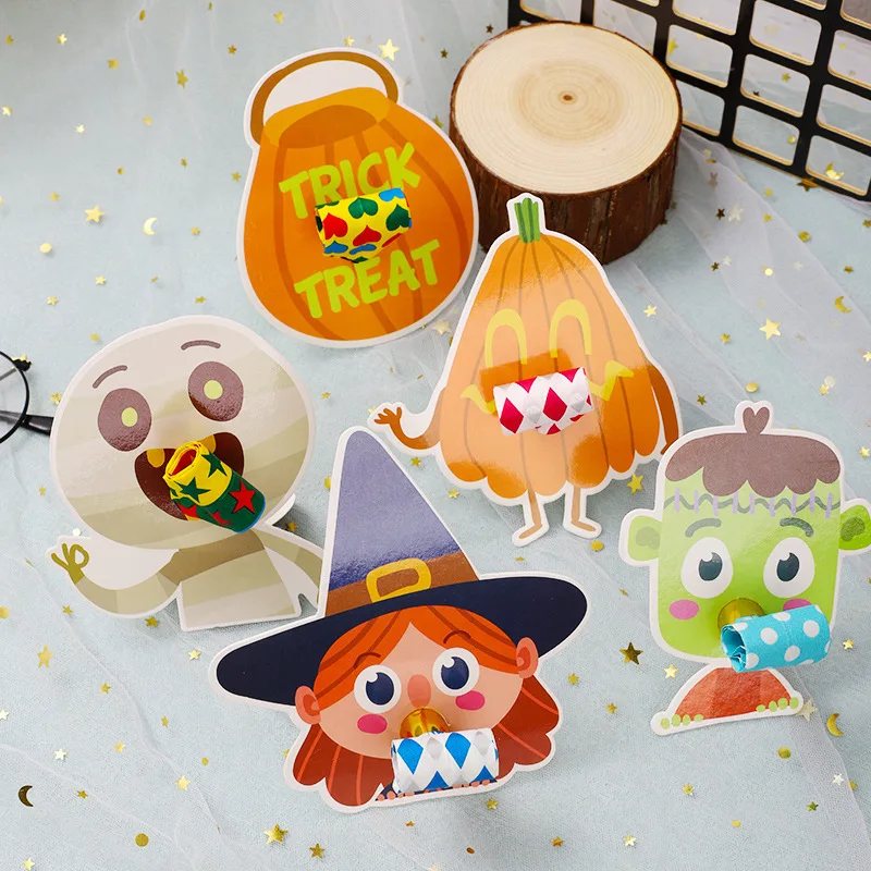 Magic Lights Ghost Witch Noisemakers Party Blays for Kids Adults Halloween Party Supplies 1