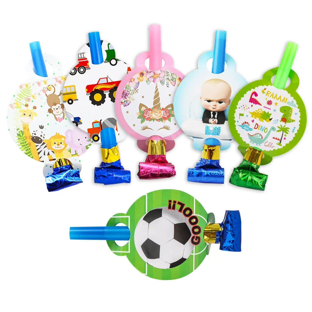 Magic Lights 6pcs Diseño de patrón mágico Party Party sopladores de ruido para la fiesta de cumpleaños para niños Decoración de celebración perfecta 1