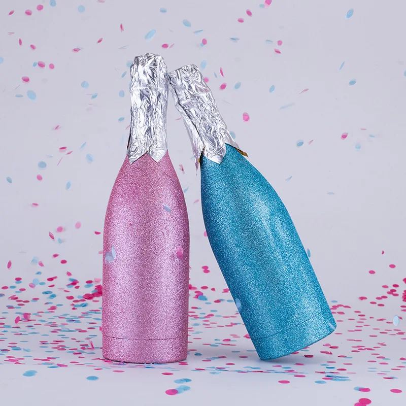 Magic Lights Paper Bottle Confetti Poppers Cannons for Graduation Wedding Birthday Baby Shower Bridal Anniversary Fun Party Favors Supplies 1