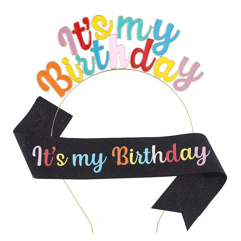 Luces mágicas de la fiesta de cumpleaños de tela brillo para niños suministros de decoración de fiesta de cumpleaños para niños (colorido negro) 1