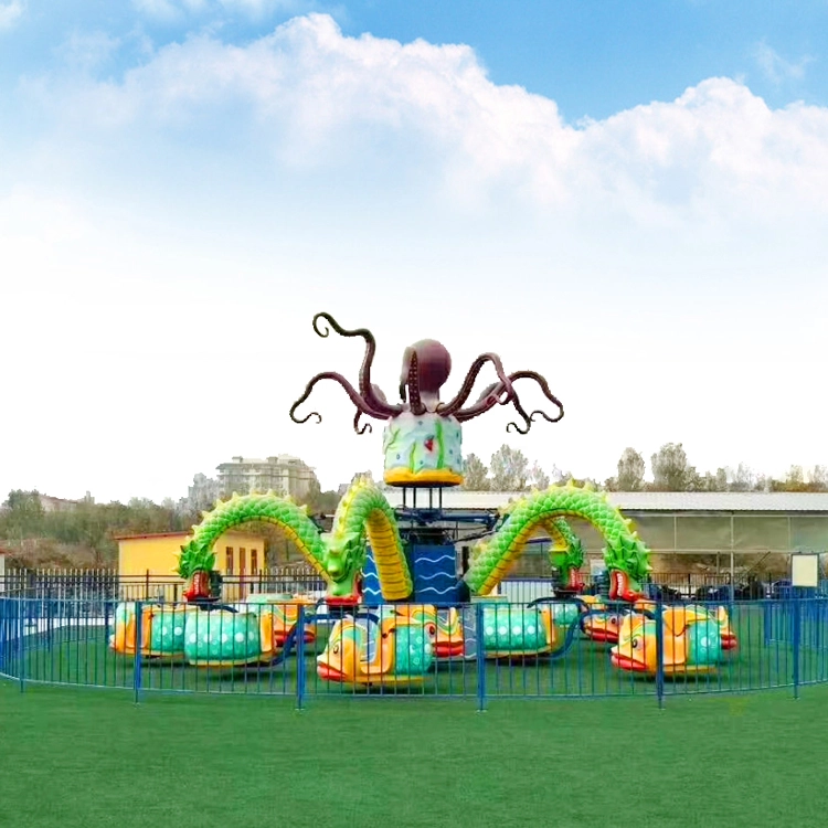 Pieuvre géante Magic Mountain Kiddie Rides - Cheery Amusement 1