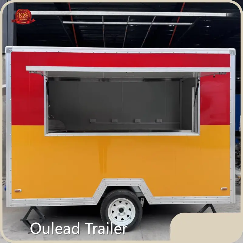 Oulead Trailer Food Van Manufacturer Check Shipping Costs for Freewith Good Price 1