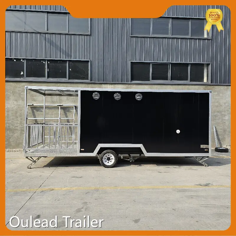 Oulead Trailer Horse Trailer Food Truck Foodtrailer Square Food Trailerwith Good Price 1