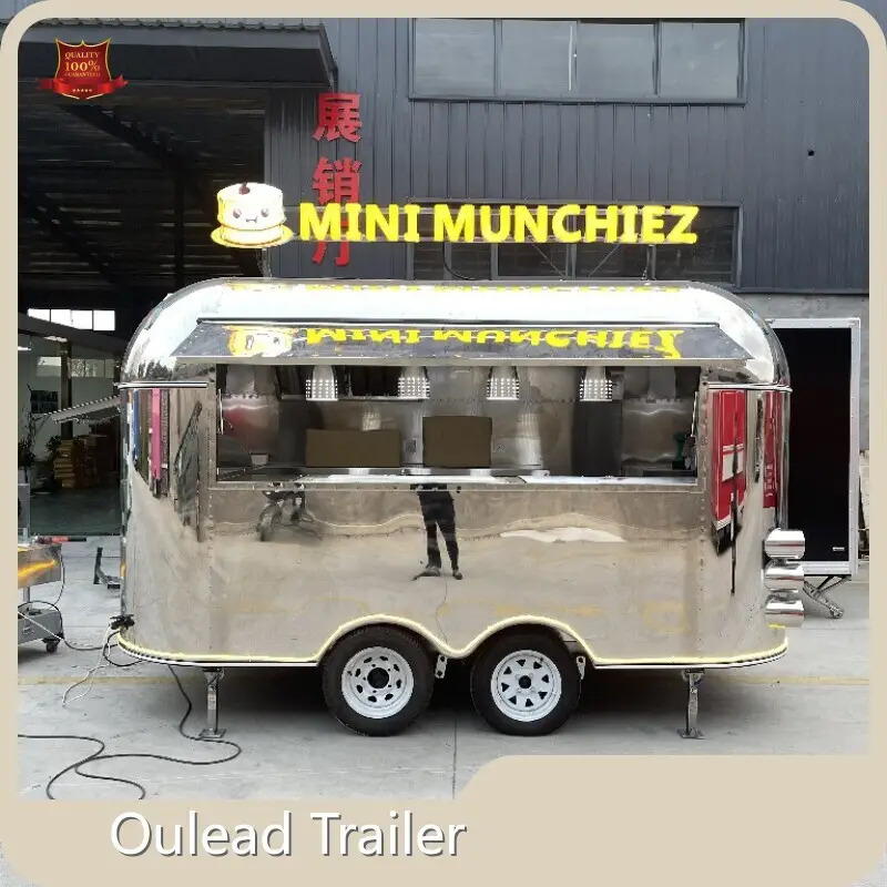For Food Food Truck Manufacturers Shipping by Sea by Oulead Trailer 1