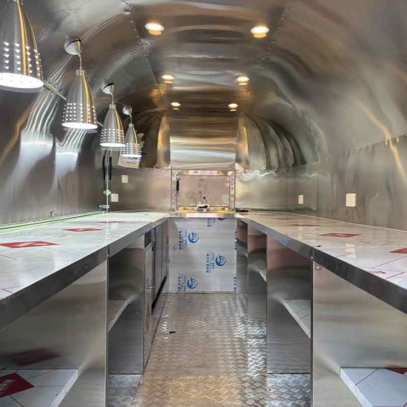 New Airstream Food Truck with Fully Equipped Kitchen Airstream Catering Trailer with Mobile Kitchen 8