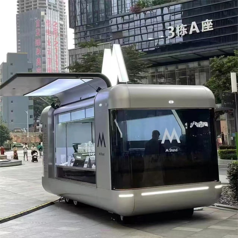 New Mobile Fast Food Vending Trailer Truck Mobile Kitchen Bbq Coffee Hot Dog Pizza Cart Food Trailer 5