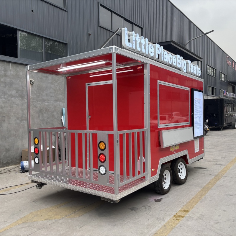 Custom Size Street Mobile Kitchen Pizza Concession Bar Food Trailer Tacos Truck Restaurant Fast Food Cart Kiosk Bbq Food Truck 5
