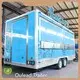 Construction Restroom Trailers Square Food Trailer 4000*2000*2350mmsupplier 1