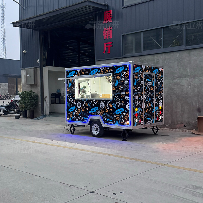 Tamis de remorques mobiles personnalisés avec cuisine complète - Tacos Tacos à vendre en Californie 7