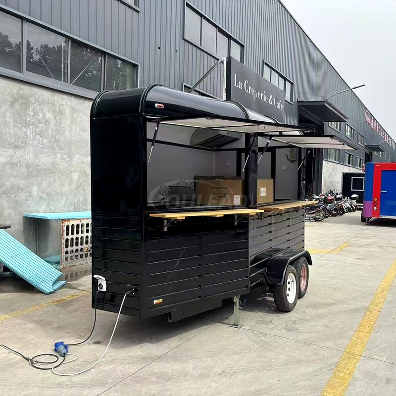 Black Horse-Ris-Rishers Cart de nourriture pour l'entreprise de restauration mobile 6