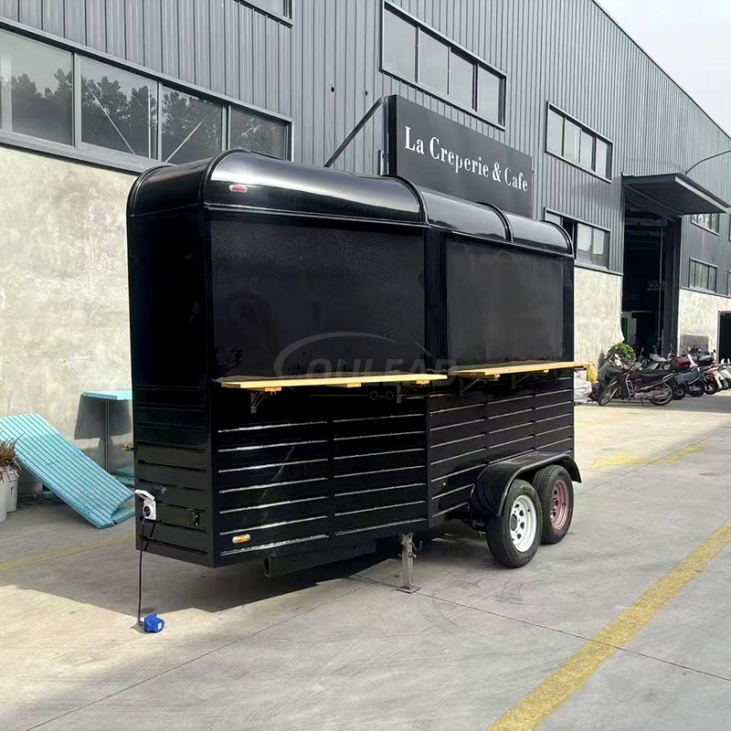 Black Horse-Ris-Rishers Cart de nourriture pour l'entreprise de restauration mobile 4