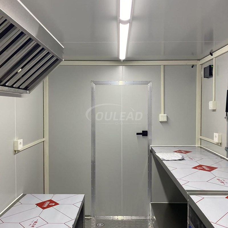Tráiler de comida verde menta personalizado | Ventana única para la ventana del carro de venta móvil del carrito 5