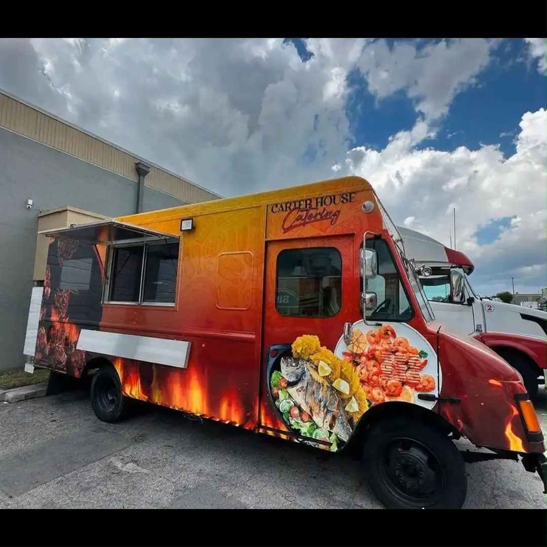 Camion alimentaire BBQ personnalisé | Remorque de cuisine mobile commerciale | NOUS. Build 1